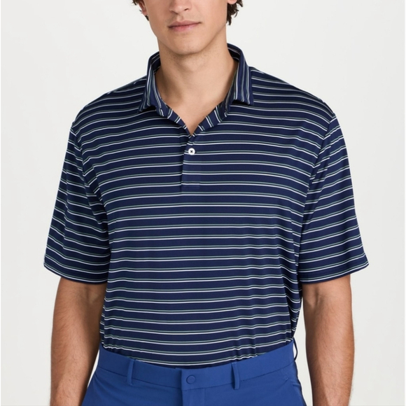 RLX Ralph Lauren Men"s Striped Lightweight Airflow Polo Oversized XL - Picture 1 of 10